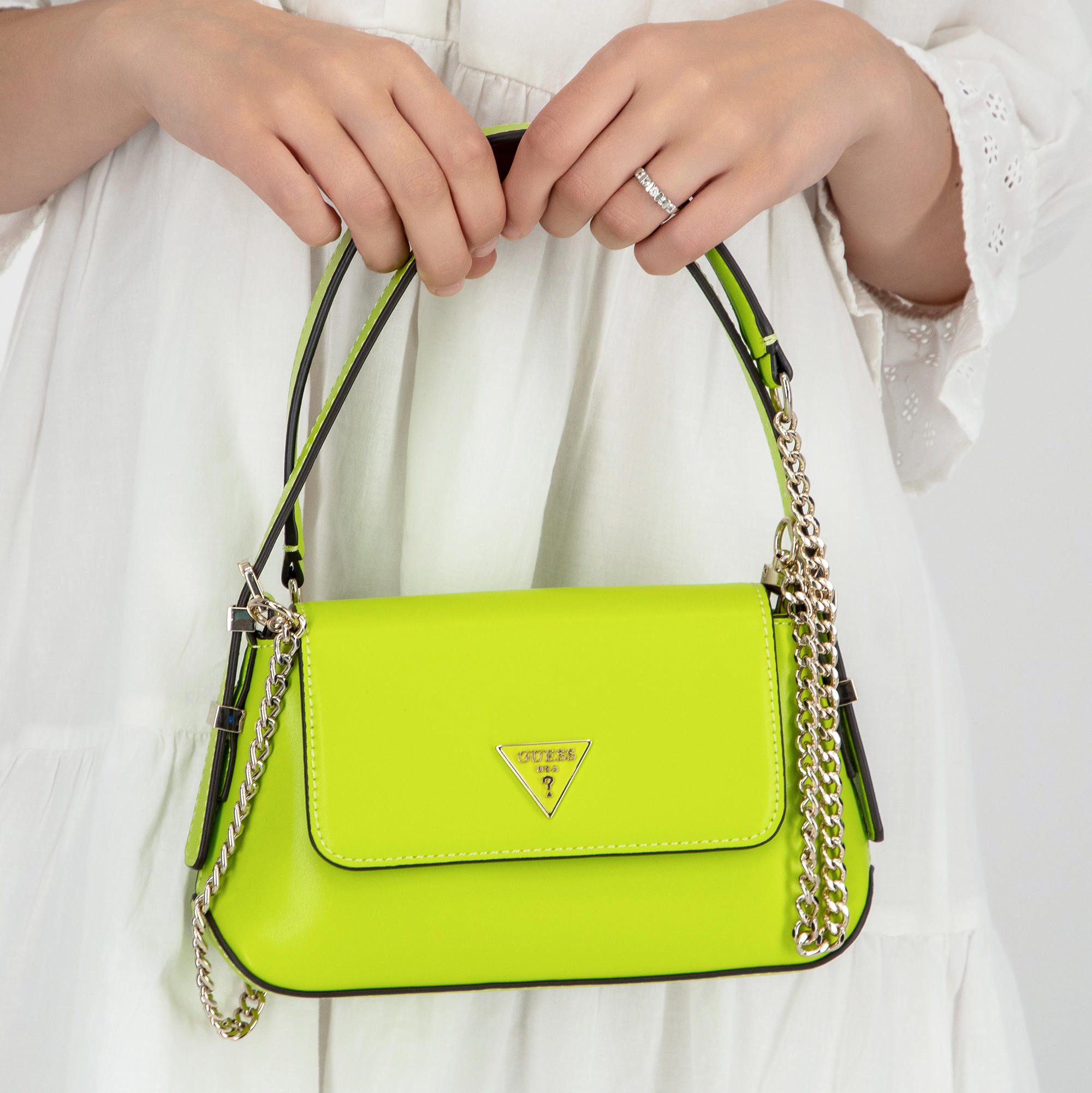 Buy Desideria Mini Flap Shoulder Bag - Green Online in Kuwait