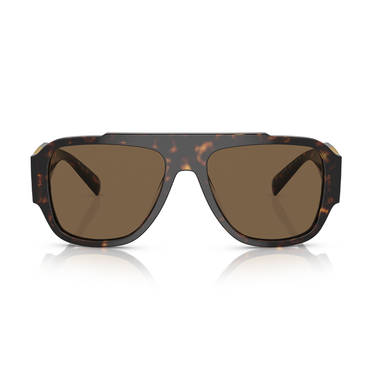 Buy Rectangular Dark Brown & Havana Sunglasses Online in Kuwait Boutiqaat
