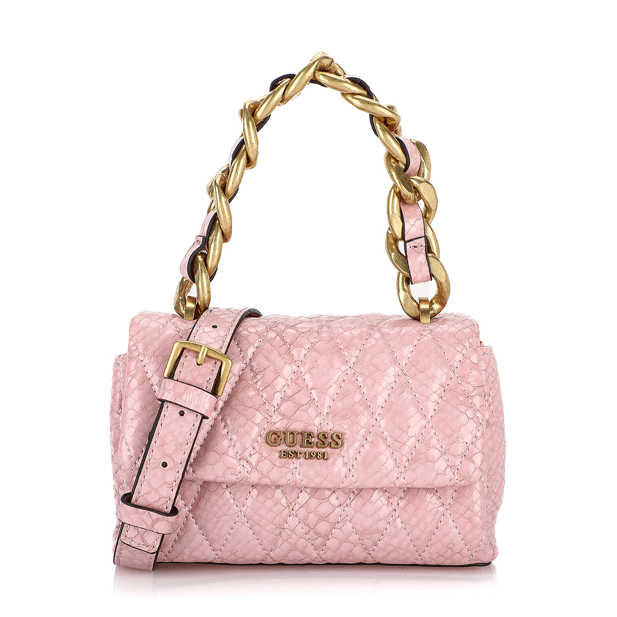Buy Dema Mini Crossbody Flap Bag - Pink Online in Saudi Arabia