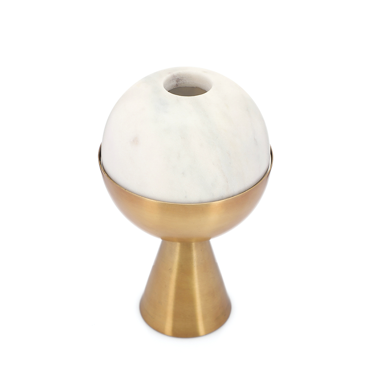 Buy Marble Opulence Mabkhar & Candle Stand - Gold Online in United Arab ...