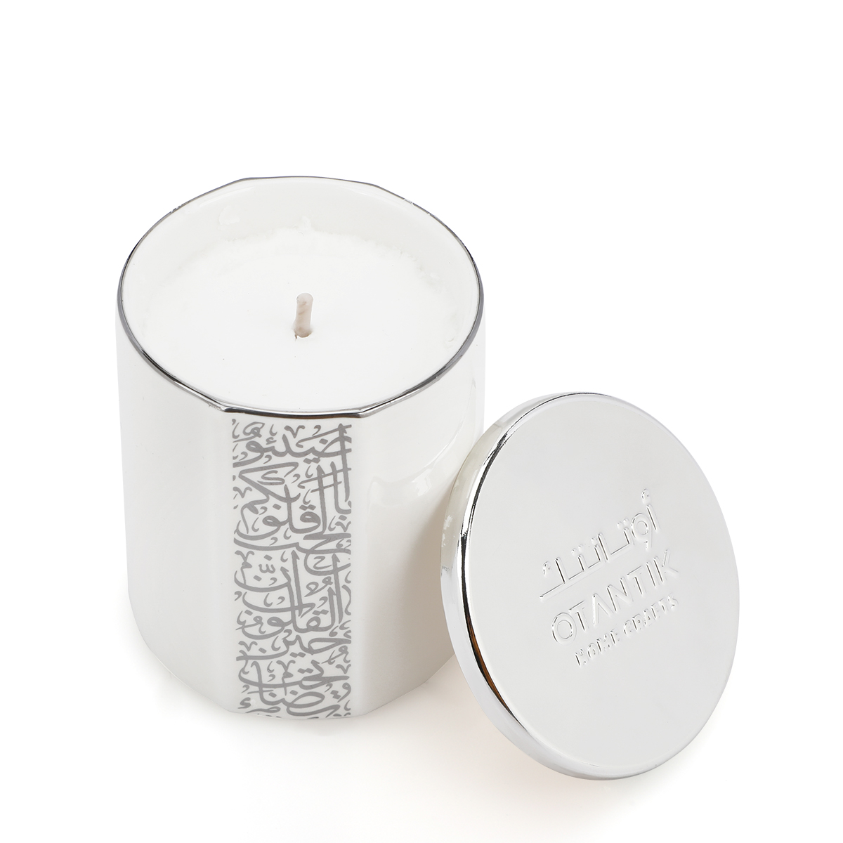 Buy Nour Collection Wax Filled Candle Pearl Online in Kuwait Boutiqaat