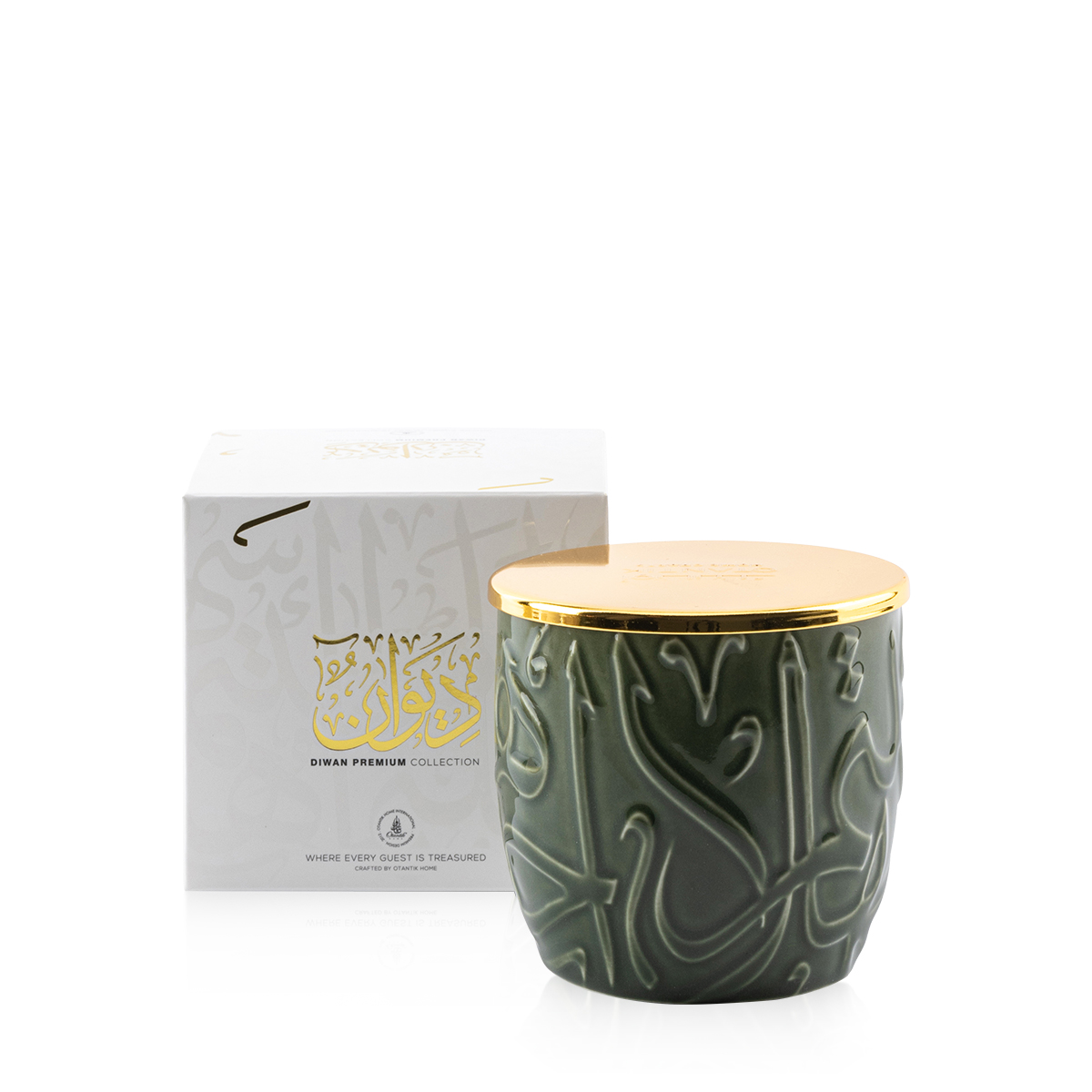 Buy Diwan Collection Large Scented Candle Green Online in Qatar