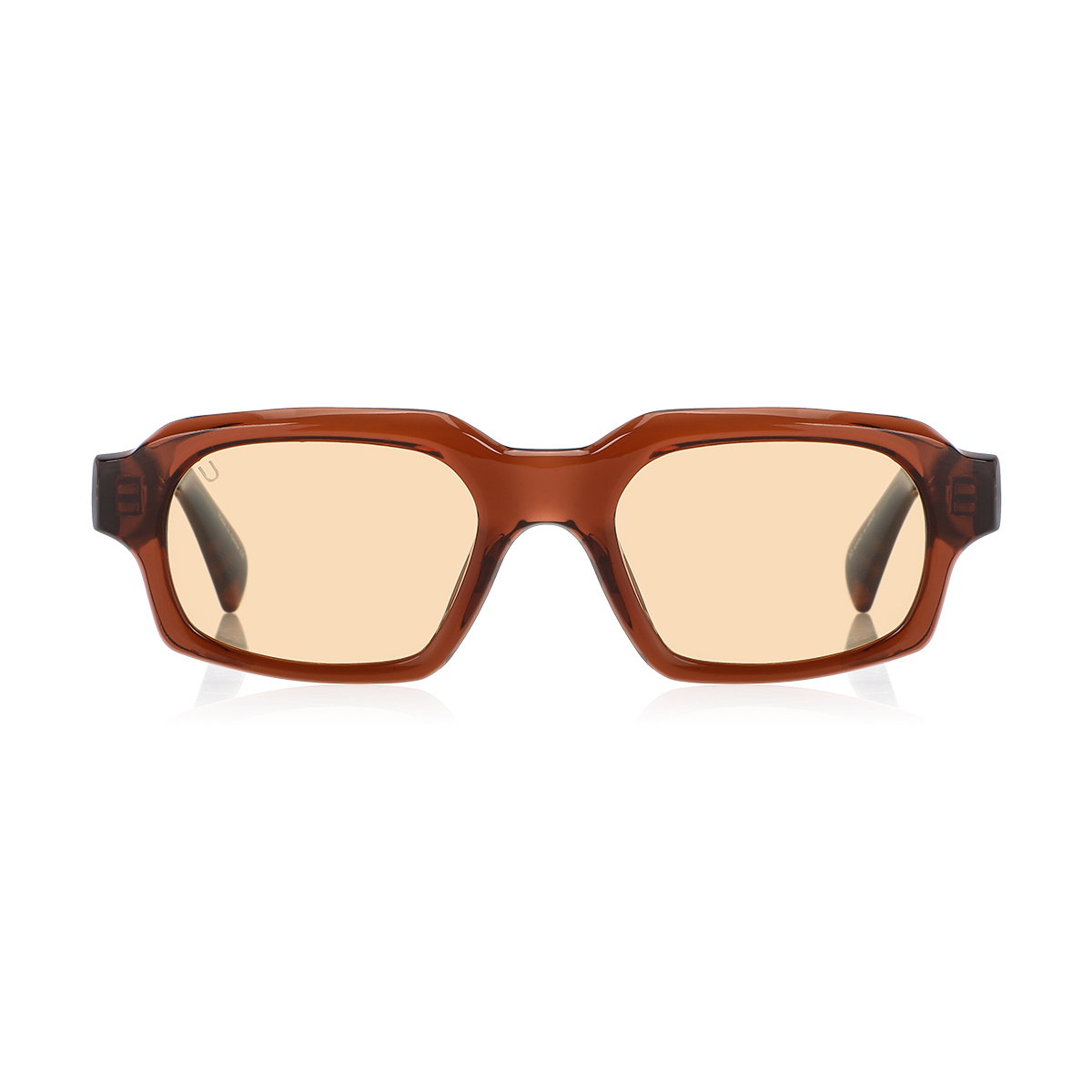 Buy Rectangular Light Brown Sunglasses Online in Qatar | Boutiqaat