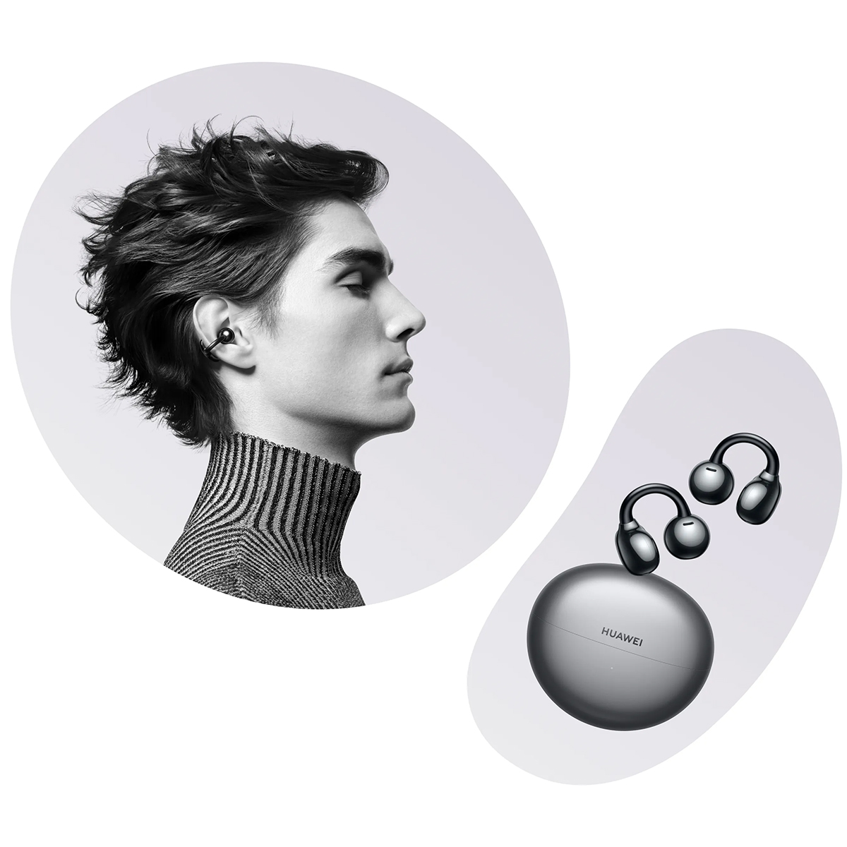 HUAWEI FreeClip ブラック ジャンク HUAWEI HUAWEI FreeClip [ブラック