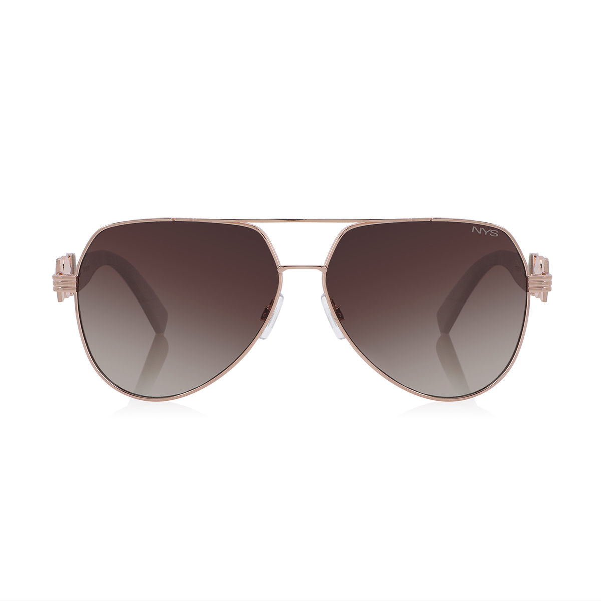 Buy Avon Place Aviator Brown & Gold Sunglasses Online in Iraq | Boutiqaat