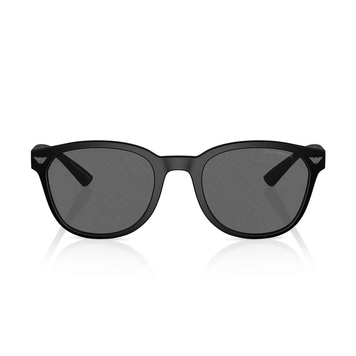 Round Dark Grey Matte Black Sunglasses