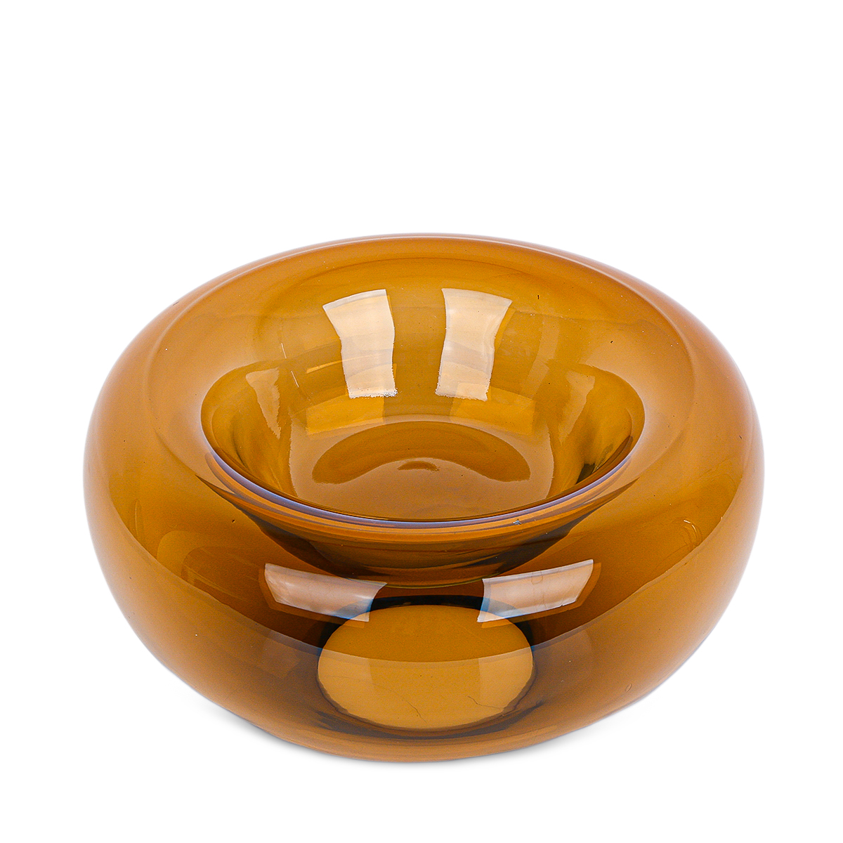 Buy Big Glass Bowl - Amber Online for Men in United Arab Emirates