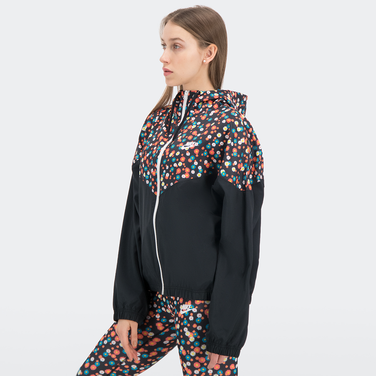 nike heritage floral jacket