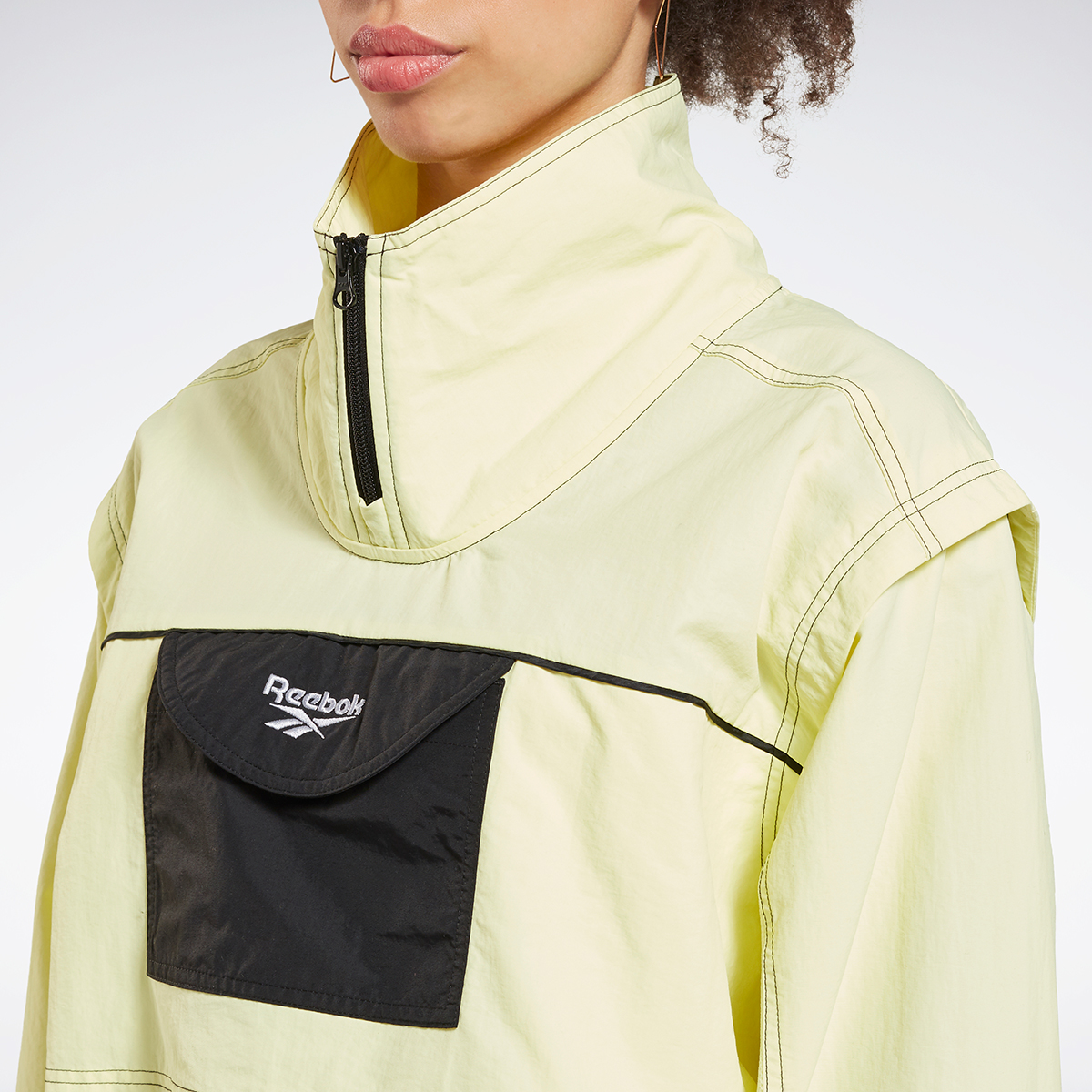 yellow fuzzy north face jacket