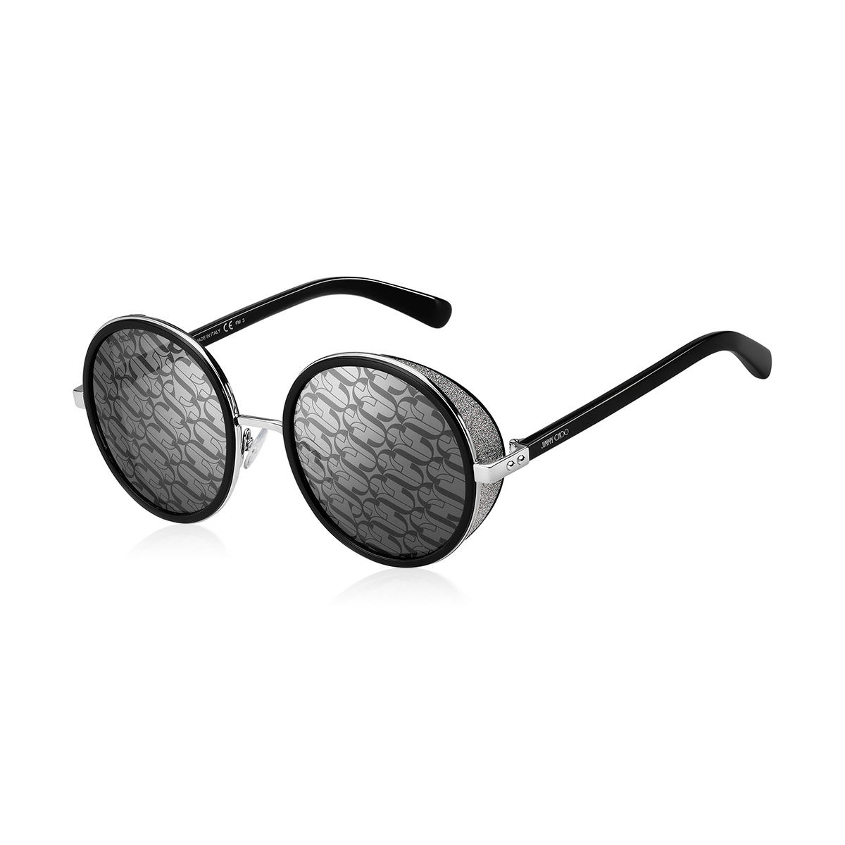black and silver aviators
